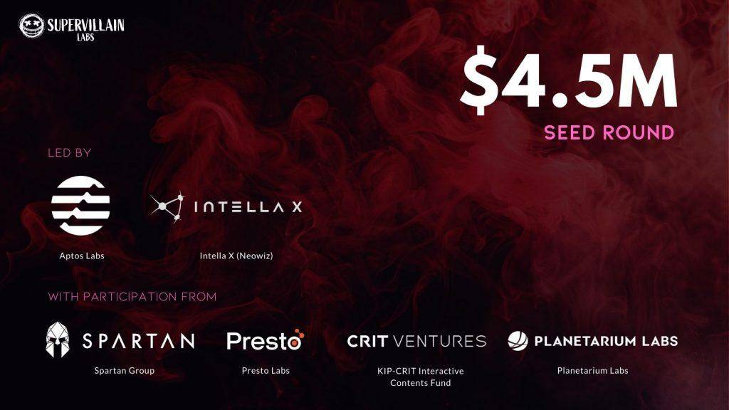 Supervillain Labs $4.5M Funding - Web3 Gaming with Aptos and Intella X